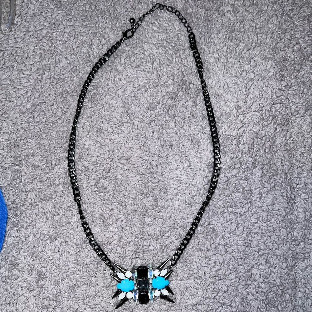 Black Turquoise White Fashion Necklace